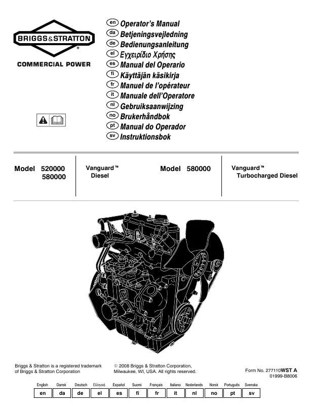 Mode d'emploi BRIGGS & STRATTON 585447