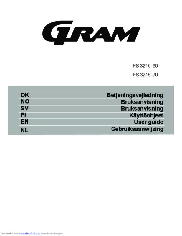 Mode d'emploi GRAM FS 3215-90