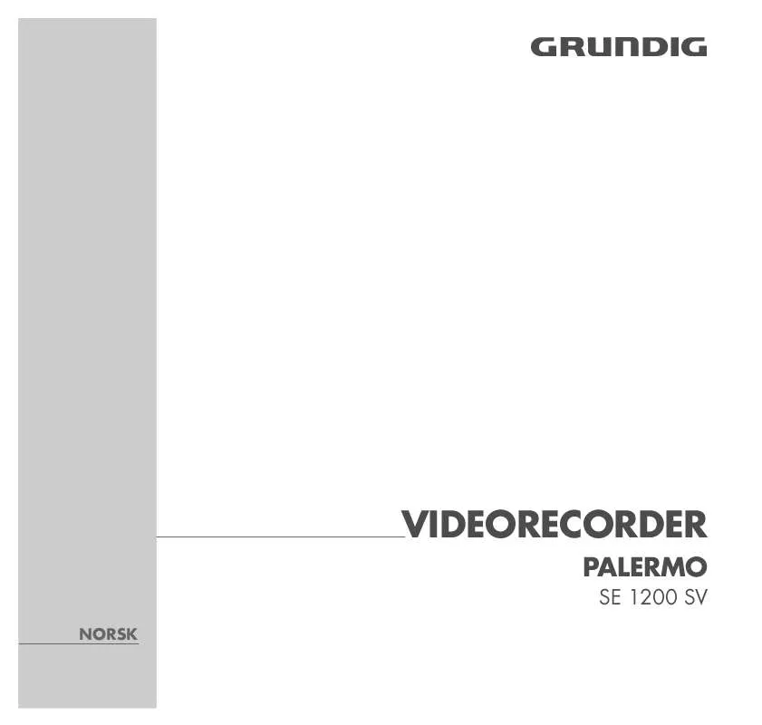 Mode d'emploi GRUNDIG PALERMO SE 1200 SV