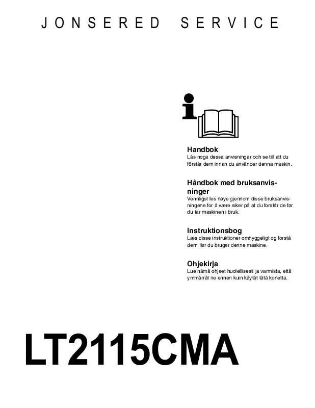 Mode d'emploi JONSERED LT 2115 CMA