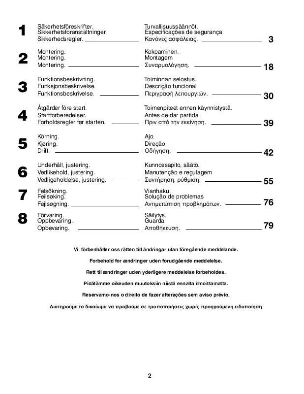 Mode d'emploi JONSERED LT 2122 A2