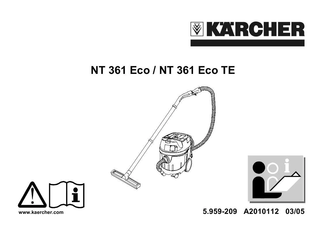 Mode d'emploi KARCHER NT 361 ECO TE