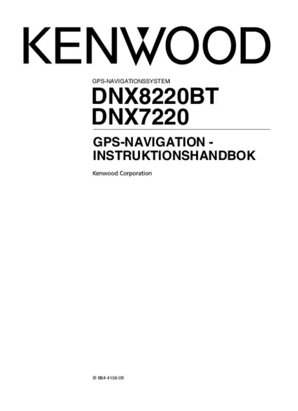 Mode d'emploi KENWOOD DNX8220BT