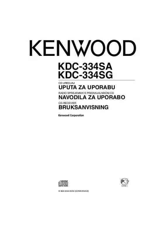 Mode d'emploi KENWOOD KDC-334SA