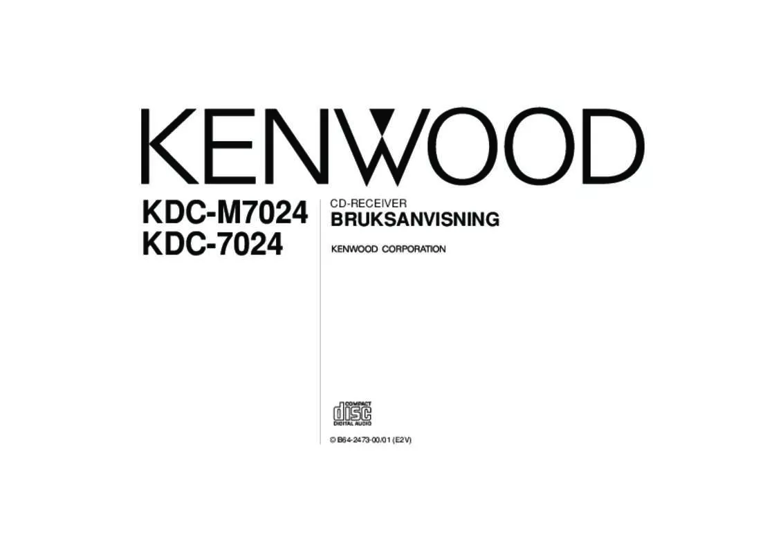 Mode d'emploi KENWOOD KDC-7024