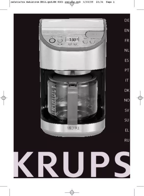 Mode d'emploi KRUPS YY8304FD THERMOS