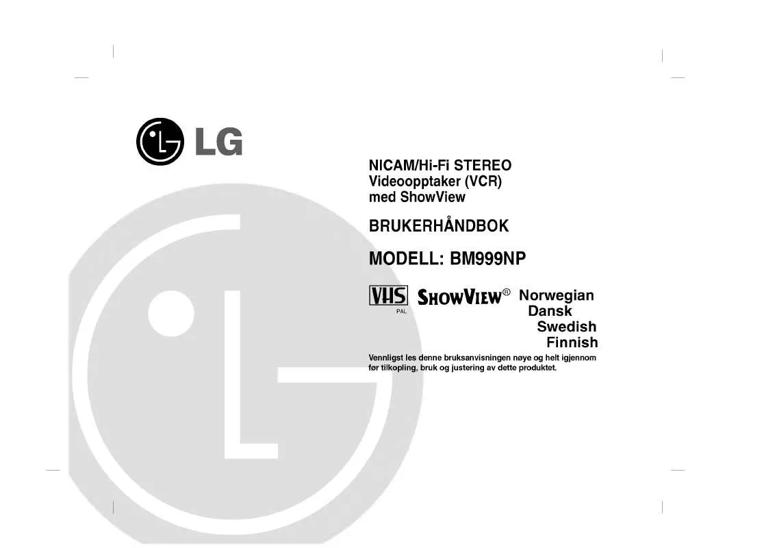 Mode d'emploi LG BM999NP