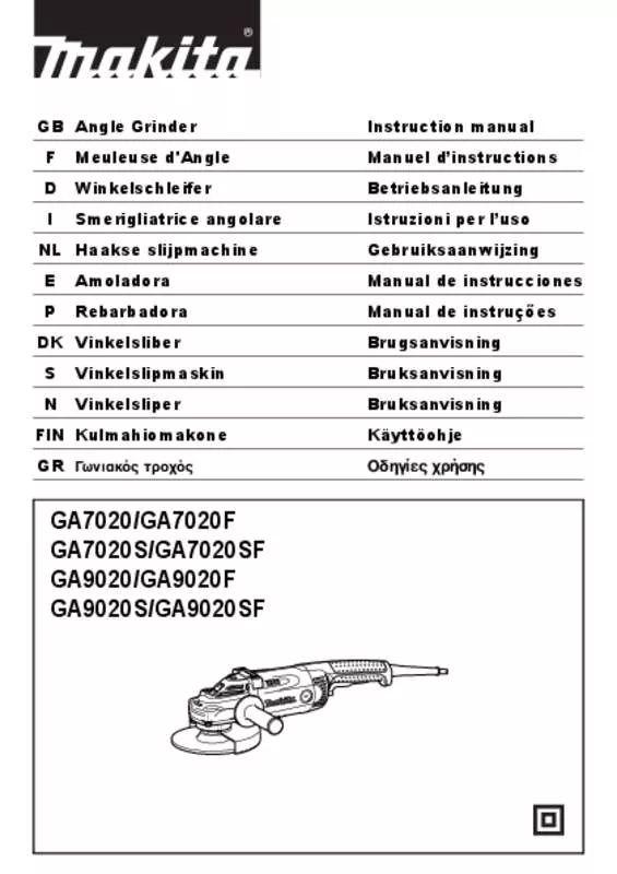 Mode d'emploi MAKITA GA7020