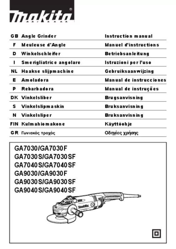 Mode d'emploi MAKITA GA7030SF