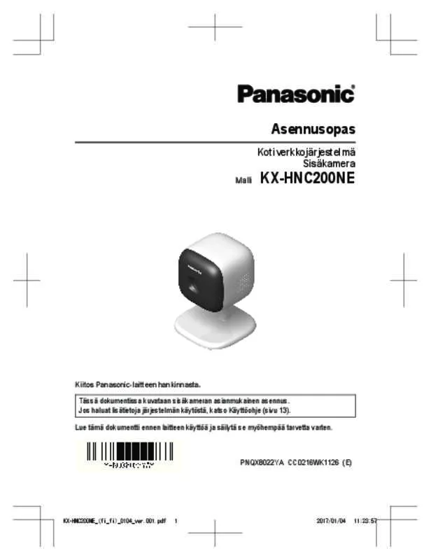 Mode d'emploi PANASONIC KX-HNC200NE
