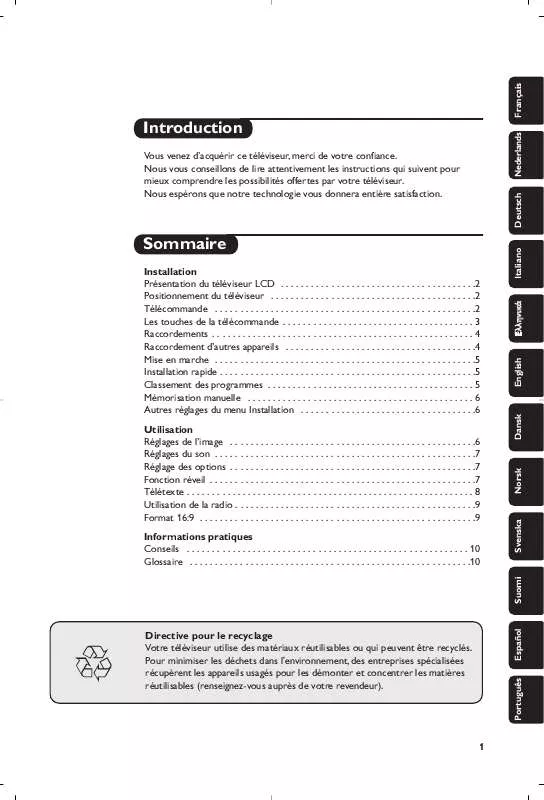 Mode d'emploi PHILIPS 14PF7846