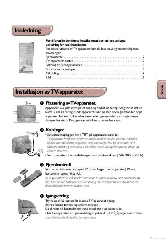 Mode d'emploi PHILIPS 14PT1365