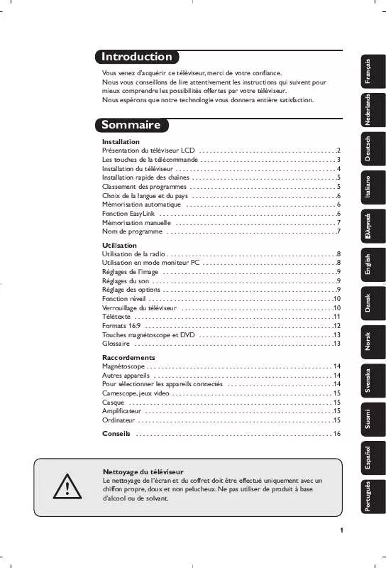 Mode d'emploi PHILIPS 17PF9945/12I