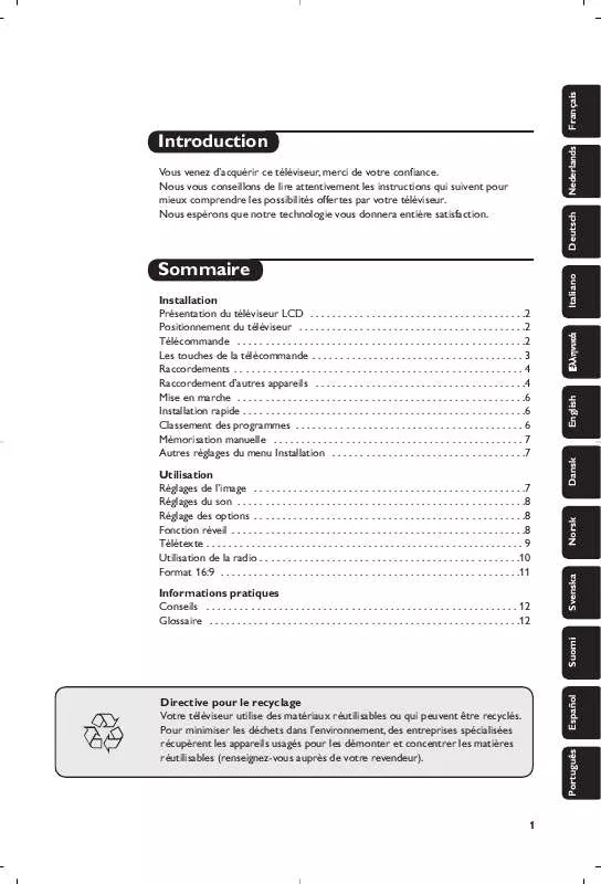 Mode d'emploi PHILIPS 20PF8846