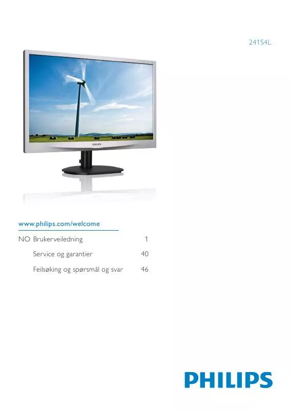 Mode d'emploi PHILIPS 241S4LCS/00