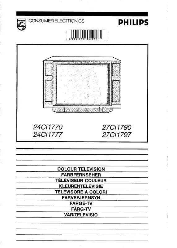 Mode d'emploi PHILIPS 27CI1790