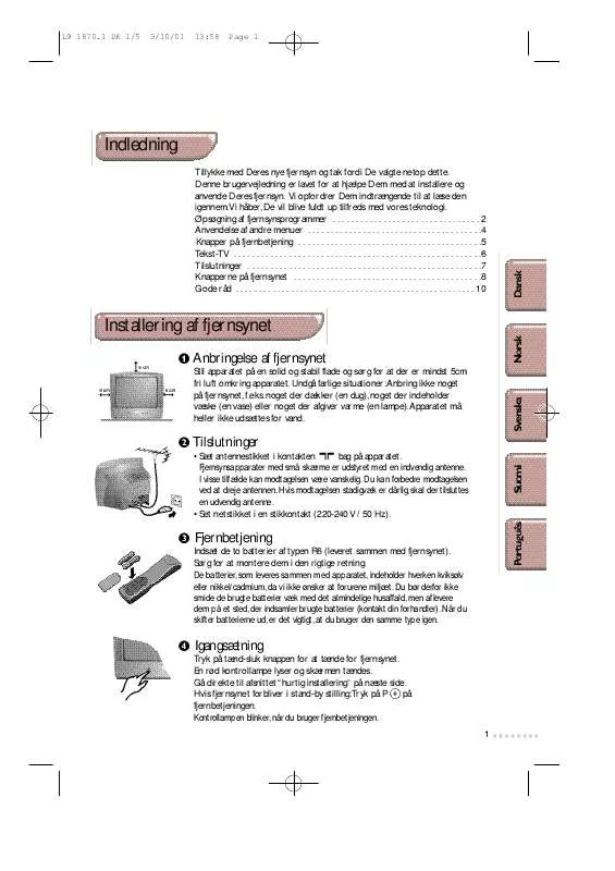 Mode d'emploi PHILIPS 28PT4404