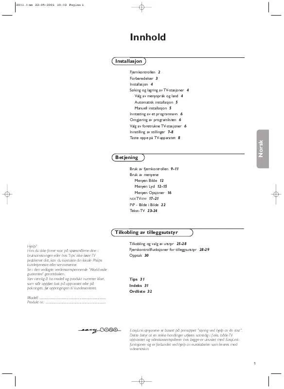 Mode d'emploi PHILIPS 29PT9416