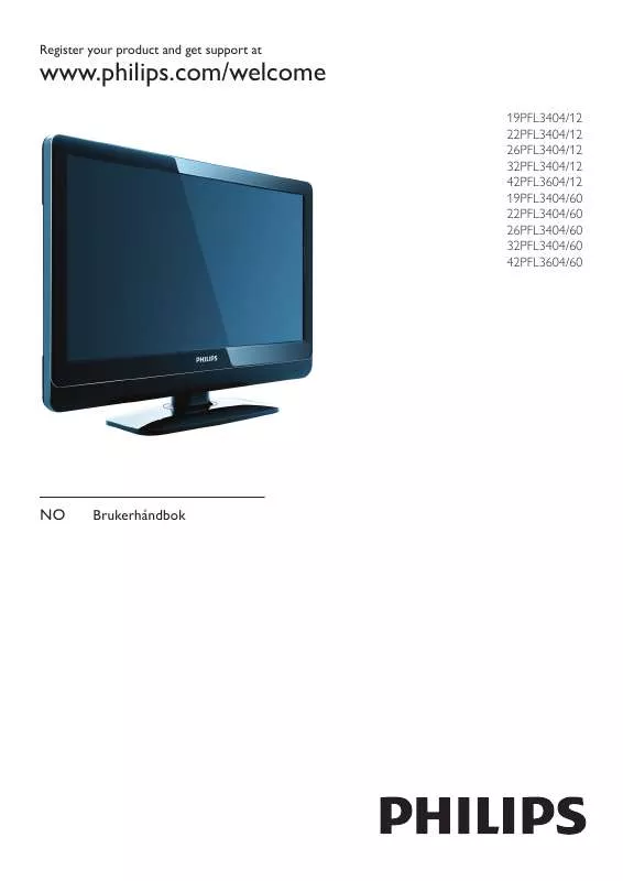 Mode d'emploi PHILIPS 32PFL3404