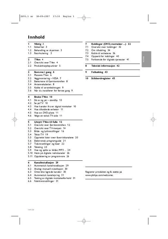 Mode d'emploi PHILIPS 32PFL7862D