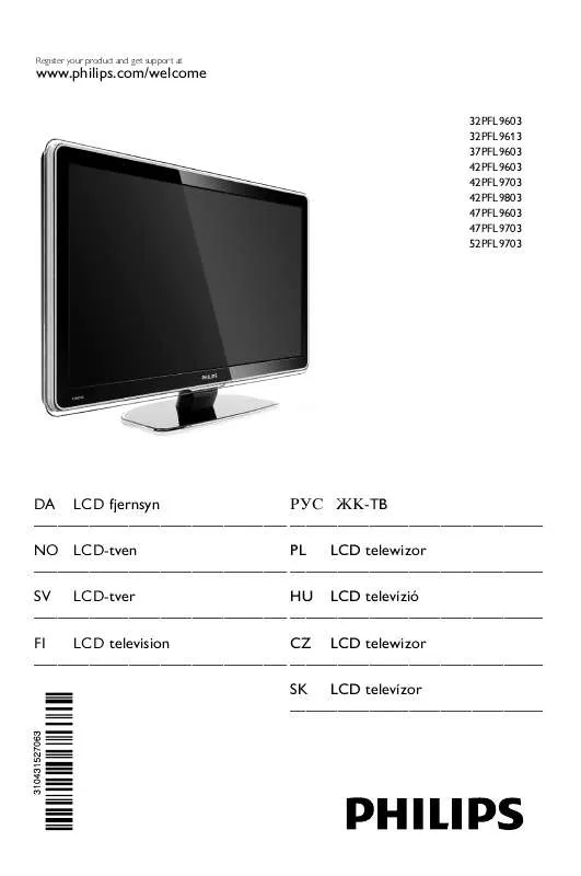 Mode d'emploi PHILIPS 32PFL9603H