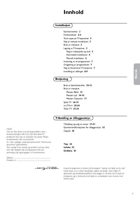 Mode d'emploi PHILIPS 32PW9767