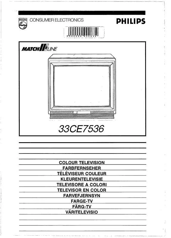 Mode d'emploi PHILIPS 33CE7536