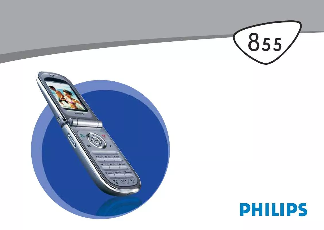 Mode d'emploi PHILIPS 855