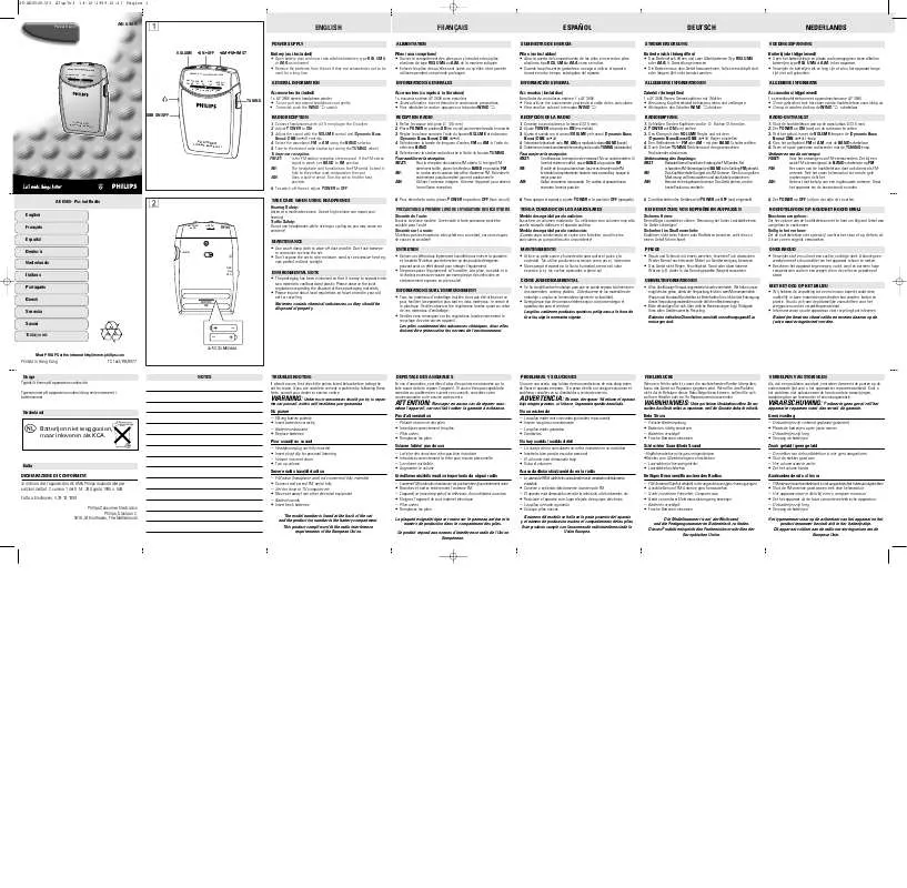 Mode d'emploi PHILIPS AE6565/00Z