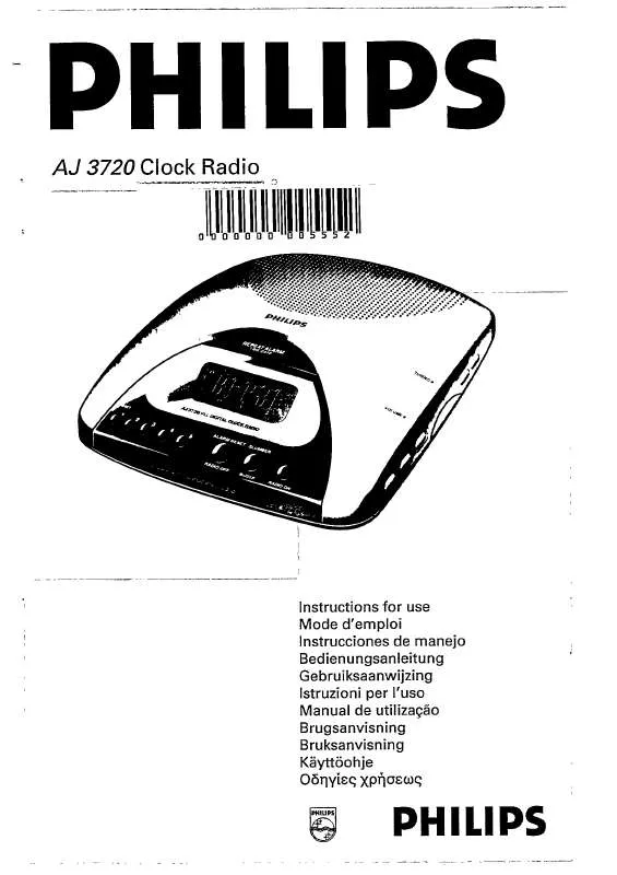 Mode d'emploi PHILIPS AJ3720/00S