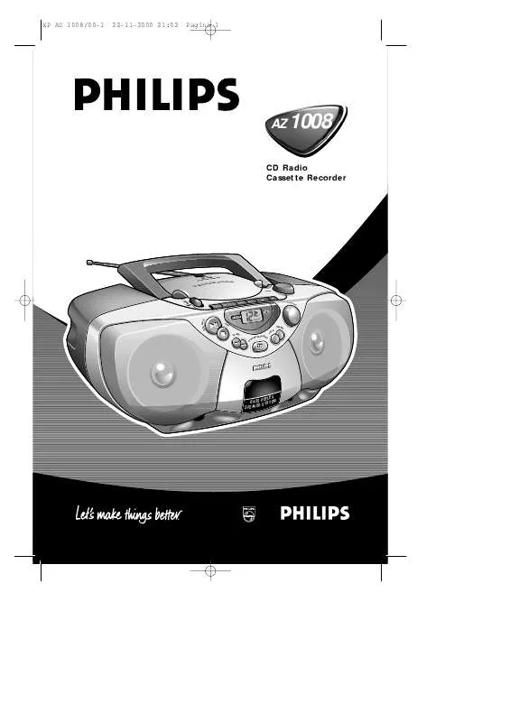 Mode d'emploi PHILIPS AZ1008