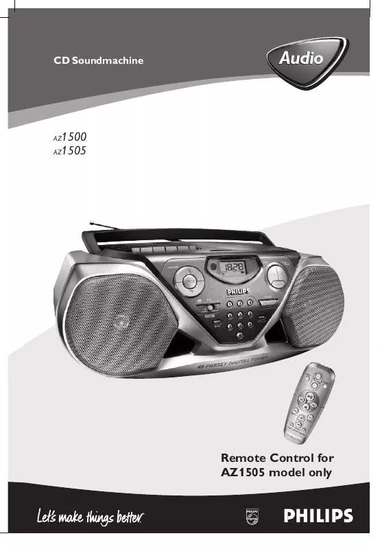 Mode d'emploi PHILIPS AZ1500/00C