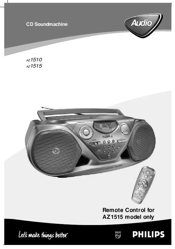 Mode d'emploi PHILIPS AZ1515/00C