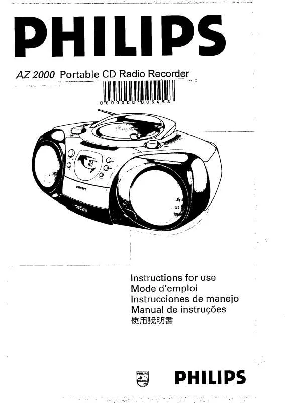 Mode d'emploi PHILIPS AZ2000