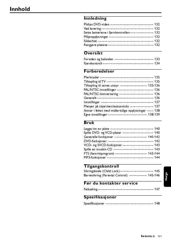 Mode d'emploi PHILIPS DVD612/002