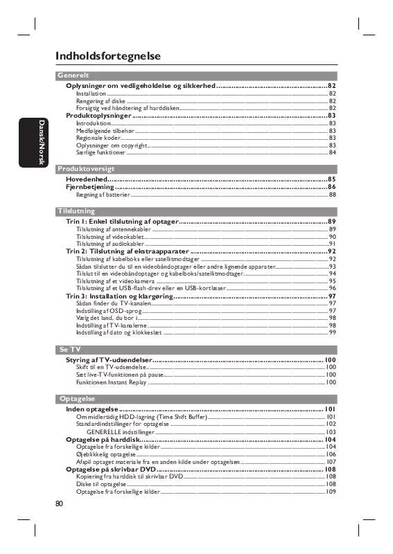 Mode d'emploi PHILIPS DVDR3452H