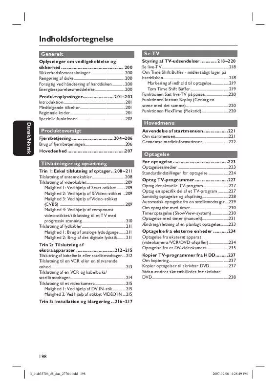 Mode d'emploi PHILIPS DVDR3590H