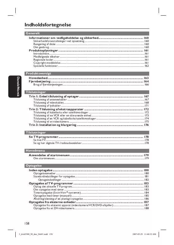 Mode d'emploi PHILIPS DVDR5500