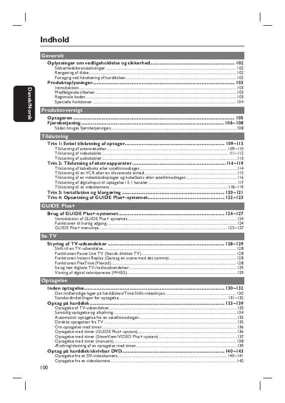 Mode d'emploi PHILIPS DVDR7260H