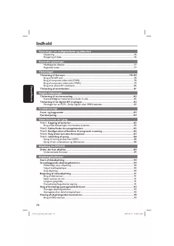 Mode d'emploi PHILIPS DVP3120