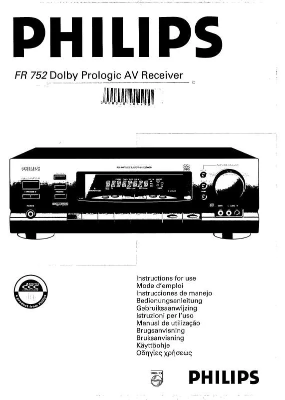 Mode d'emploi PHILIPS FR752