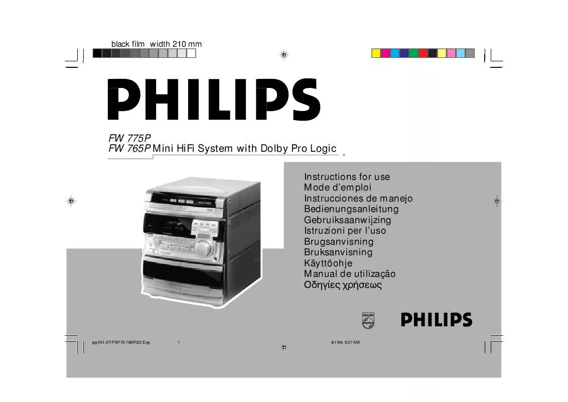 Mode d'emploi PHILIPS FW-C38