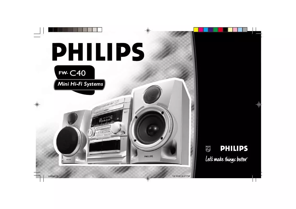 Mode d'emploi PHILIPS FW-C40