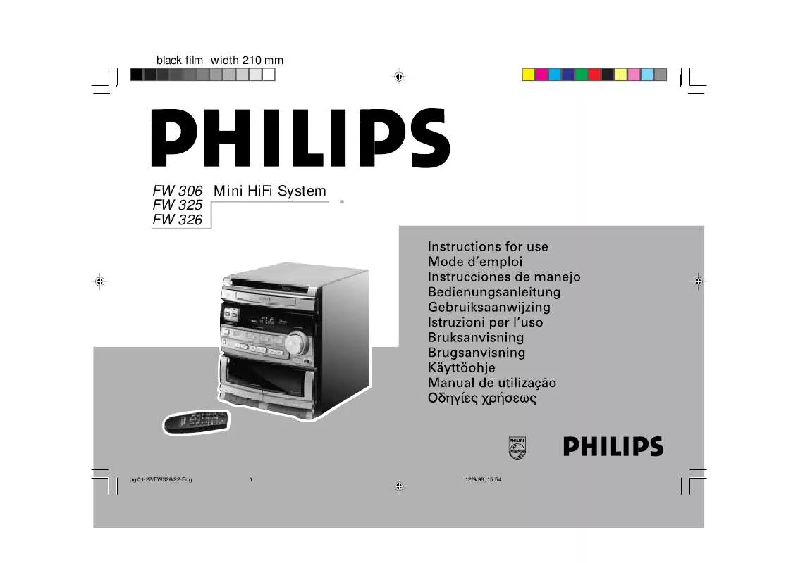 Mode d'emploi PHILIPS FW306