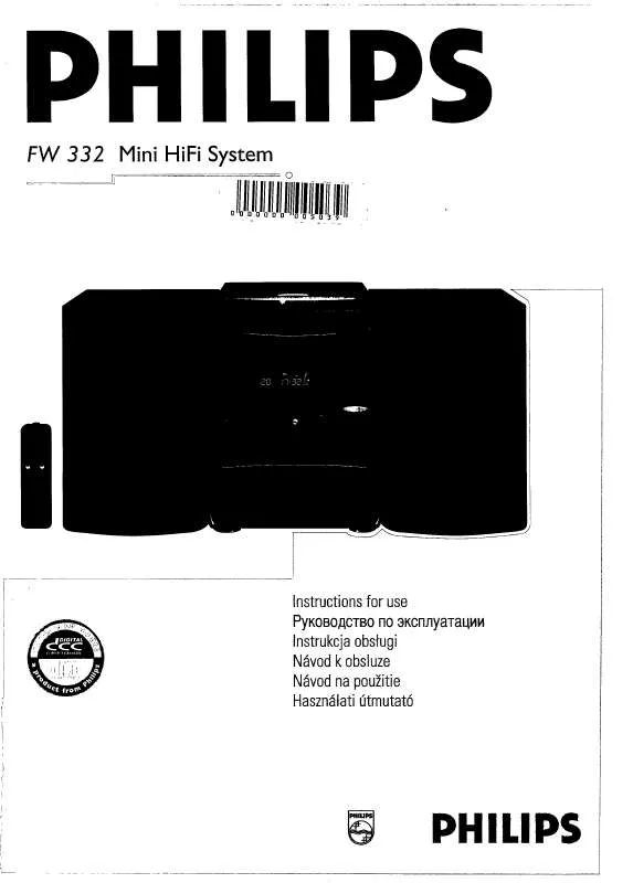 Mode d'emploi PHILIPS FW332