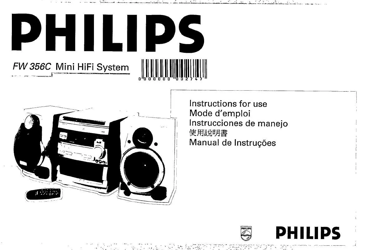 Mode d'emploi PHILIPS FW356C