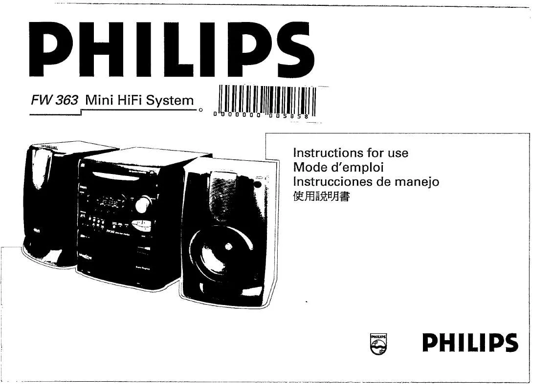 Mode d'emploi PHILIPS FW363