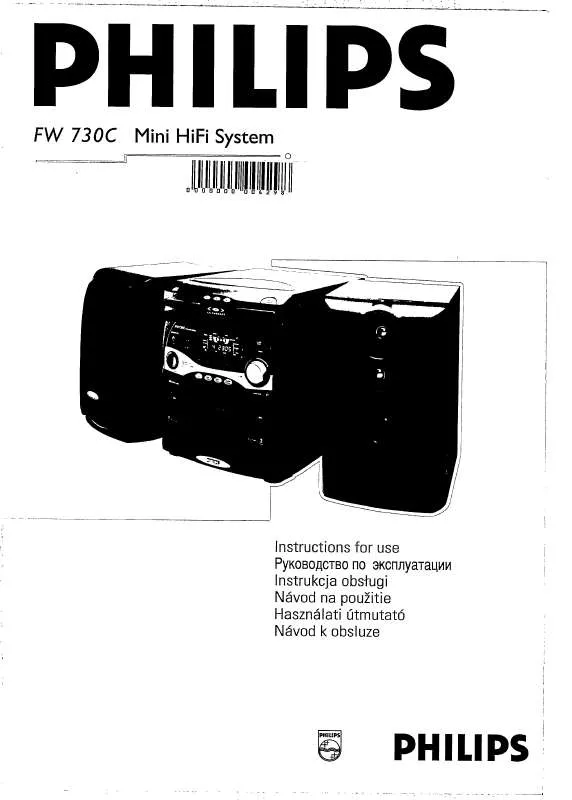 Mode d'emploi PHILIPS FW730C/22S