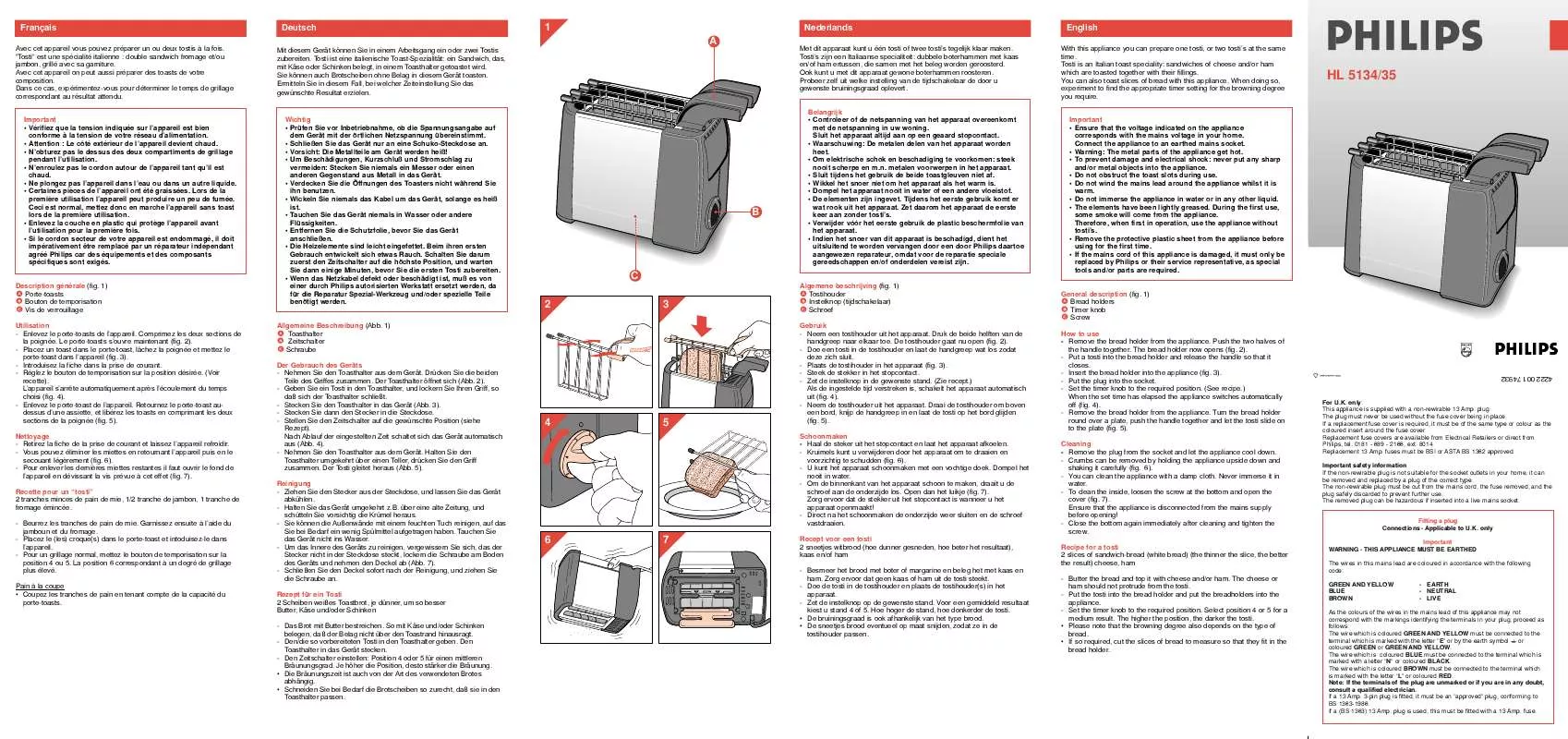 Mode d'emploi PHILIPS HL5134