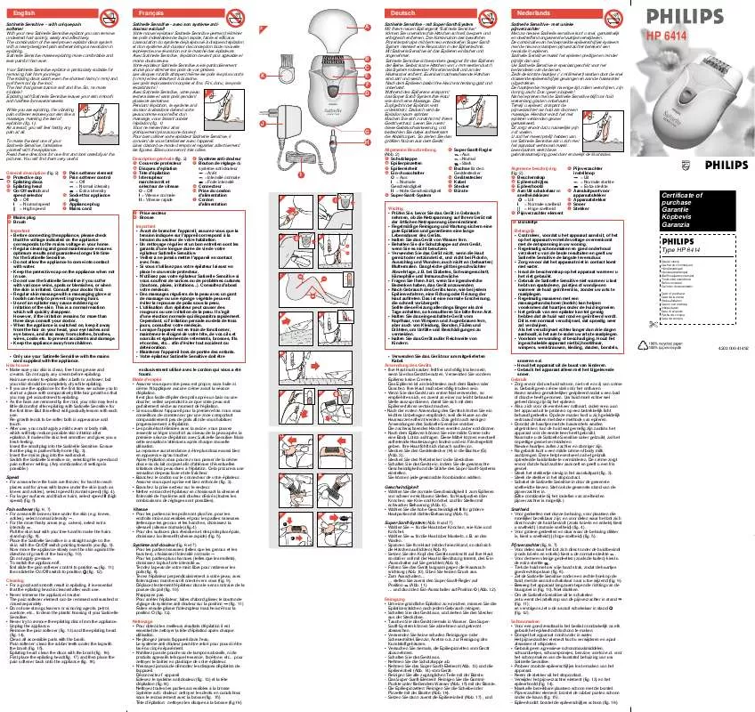 Mode d'emploi PHILIPS HP6414